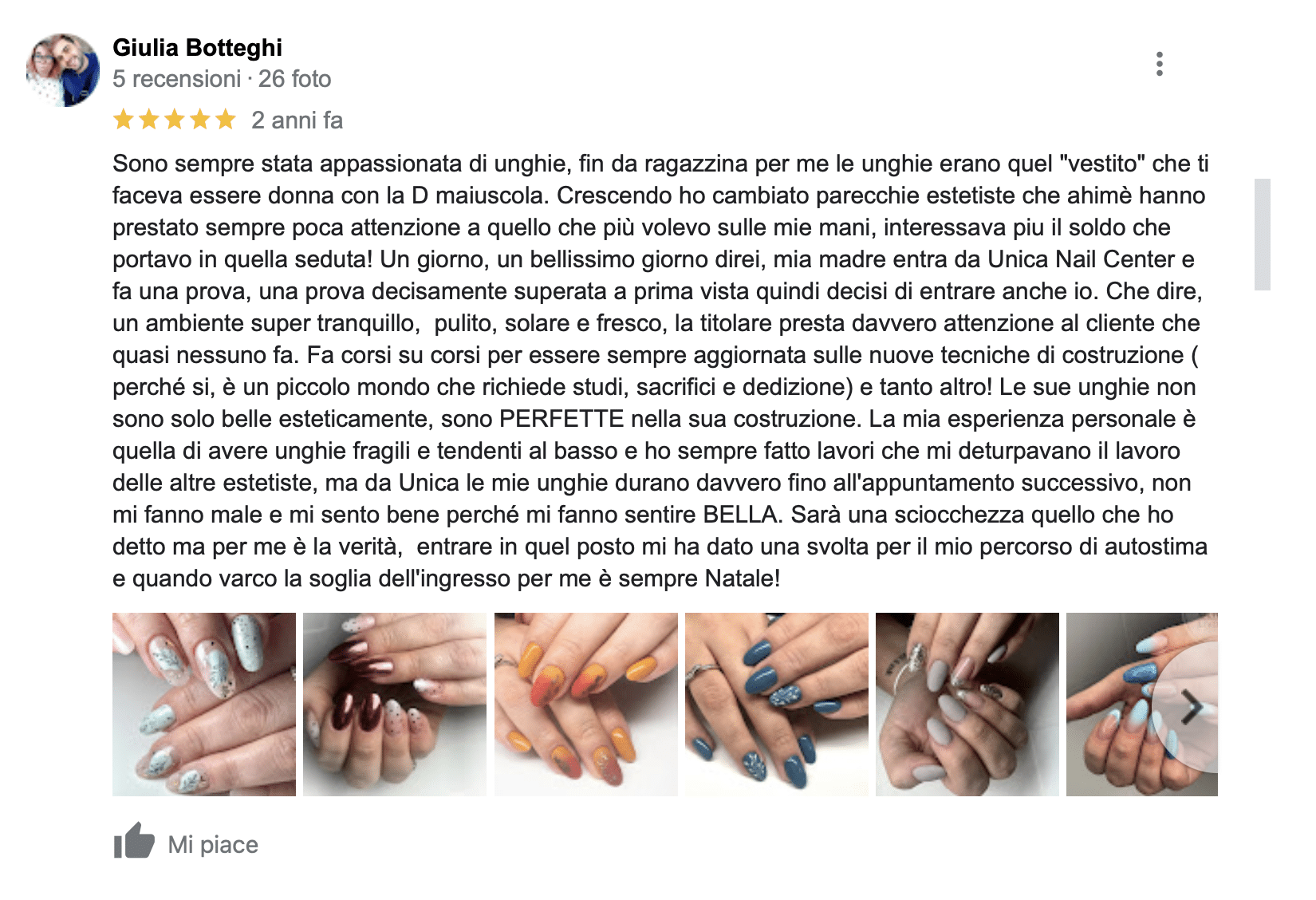 Recensione Unica nail center livorno