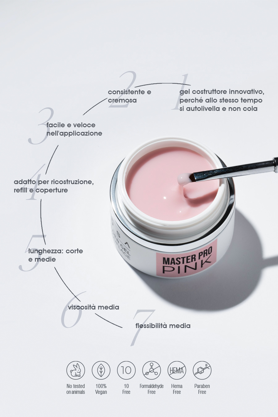 Gel Builder Master PRO PINK 50 ML - immagine 2