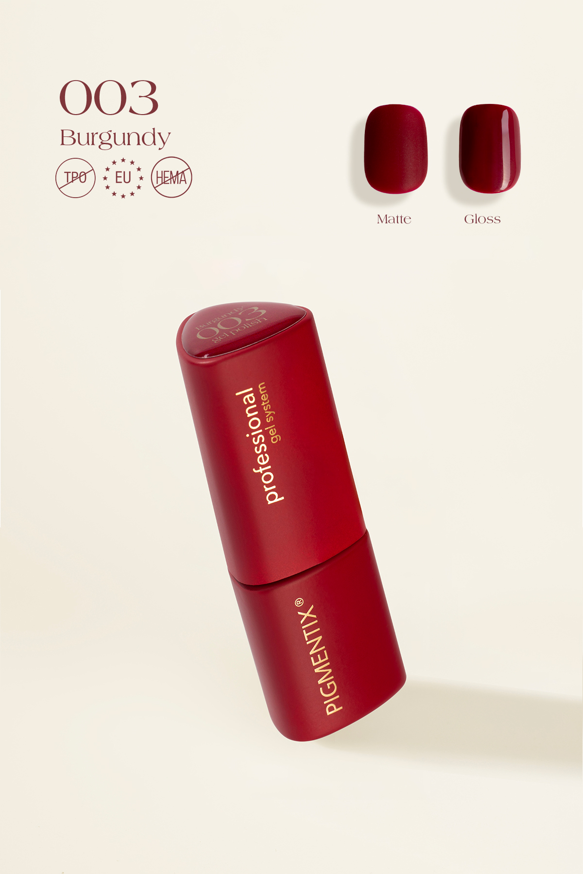 pigmentix® gel polish - burgundy 003
