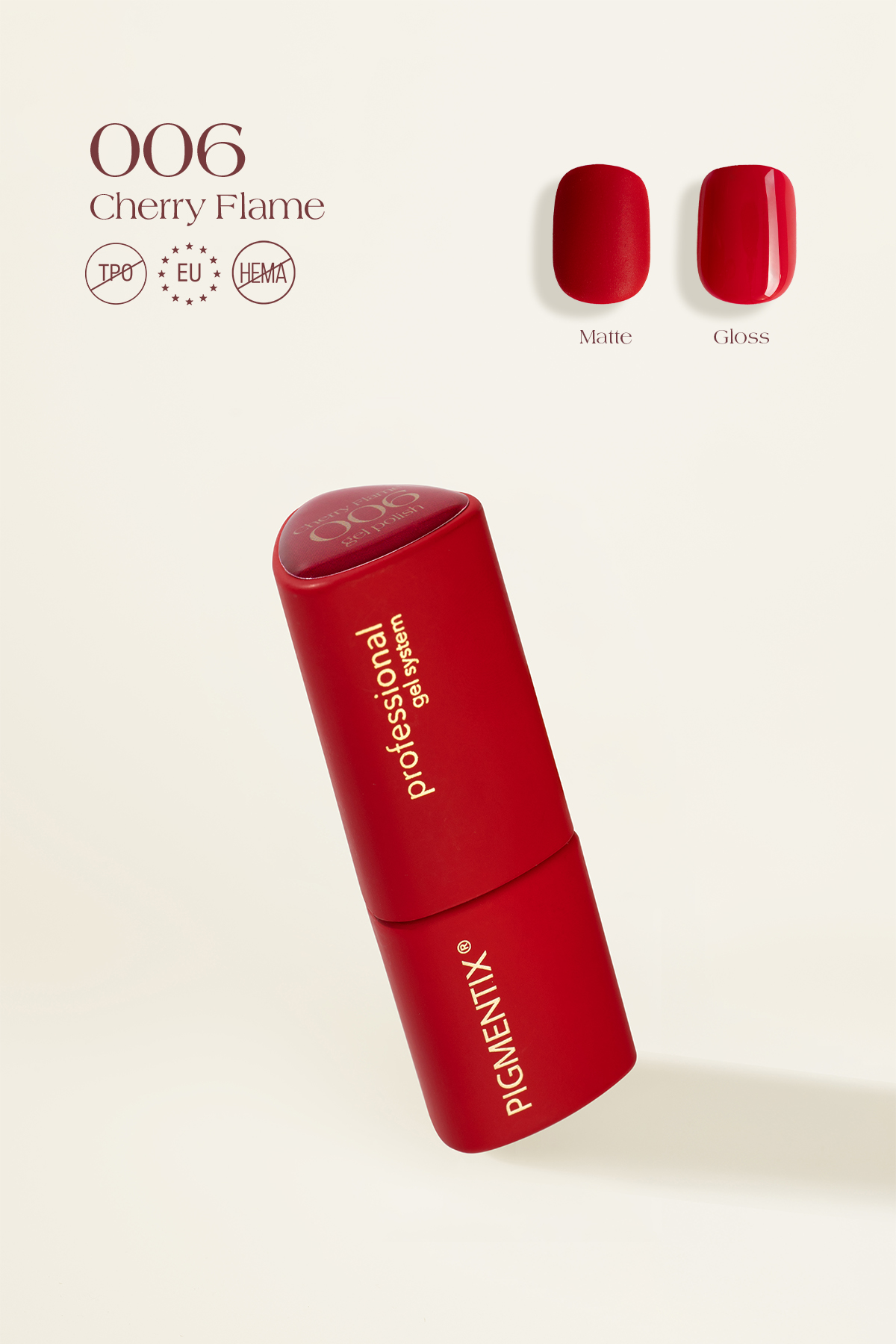 pigmentix® gel polish - cherry flame 006