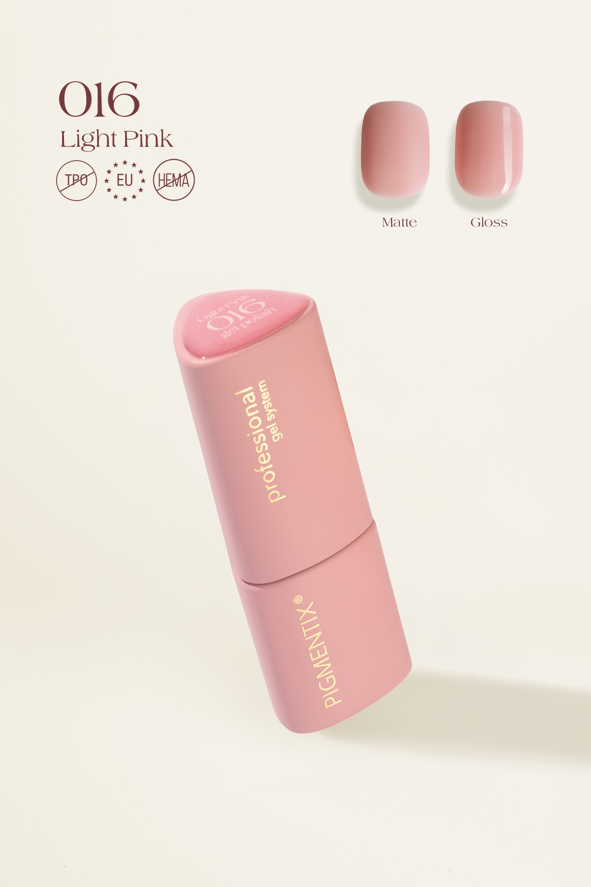pigmentix® gel polish - light pink 016