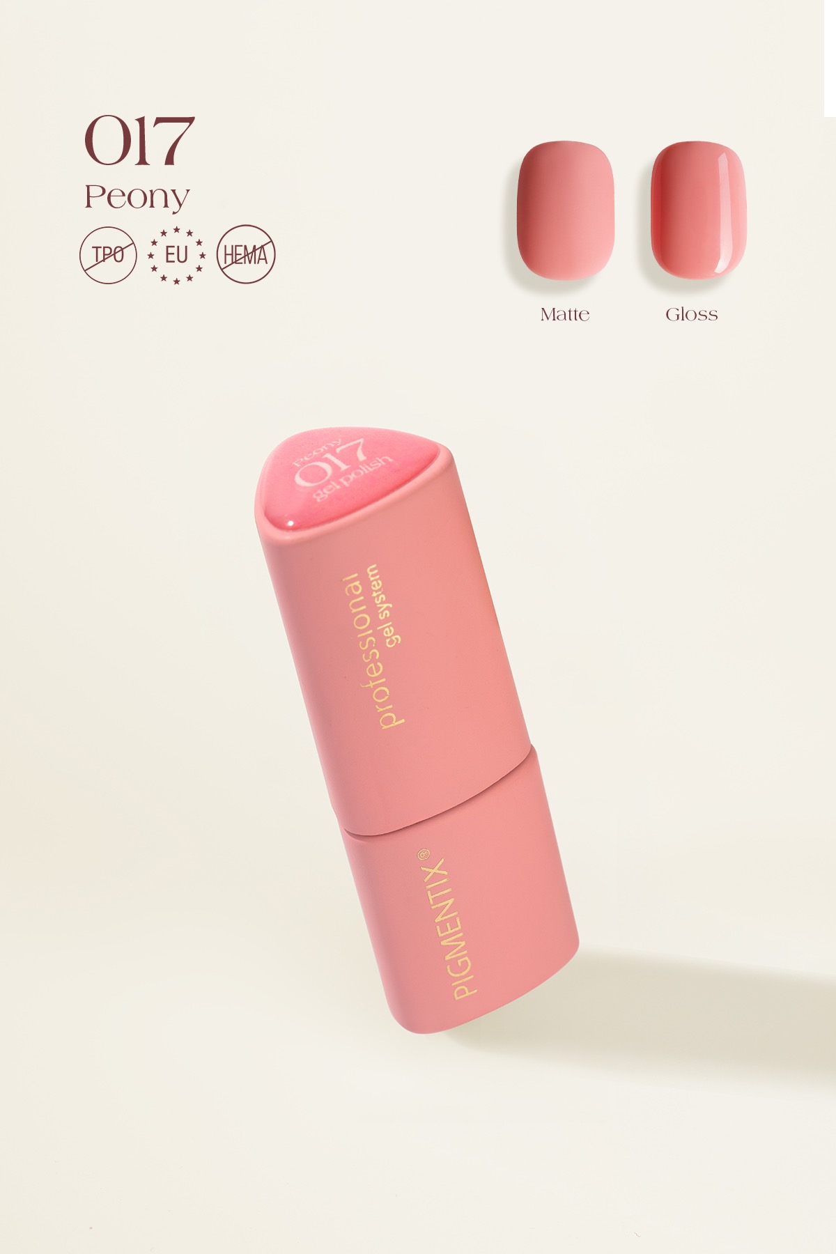 pigmentix® gel polish - peony 017