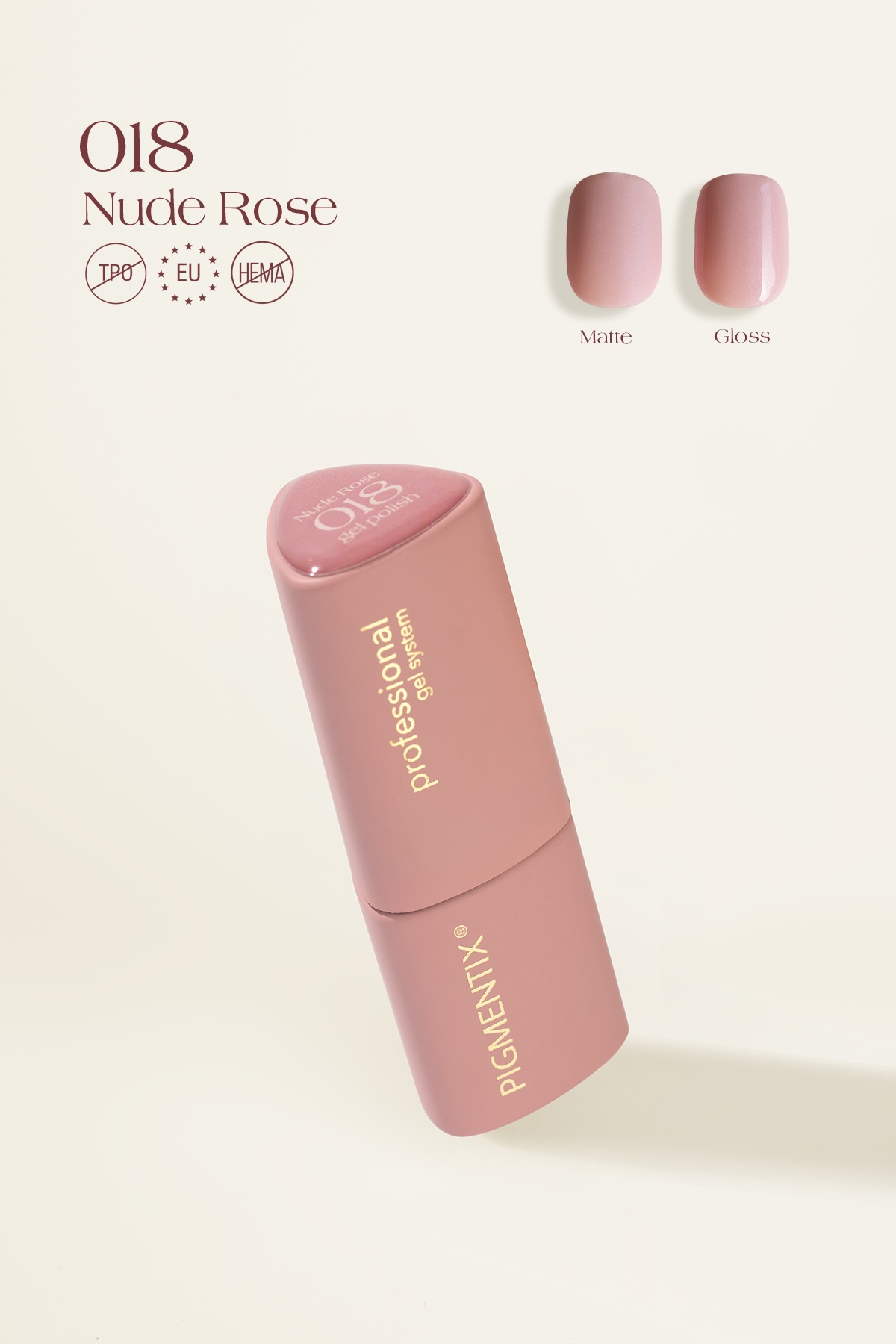 pigmentix® gel polish - nude rose 018