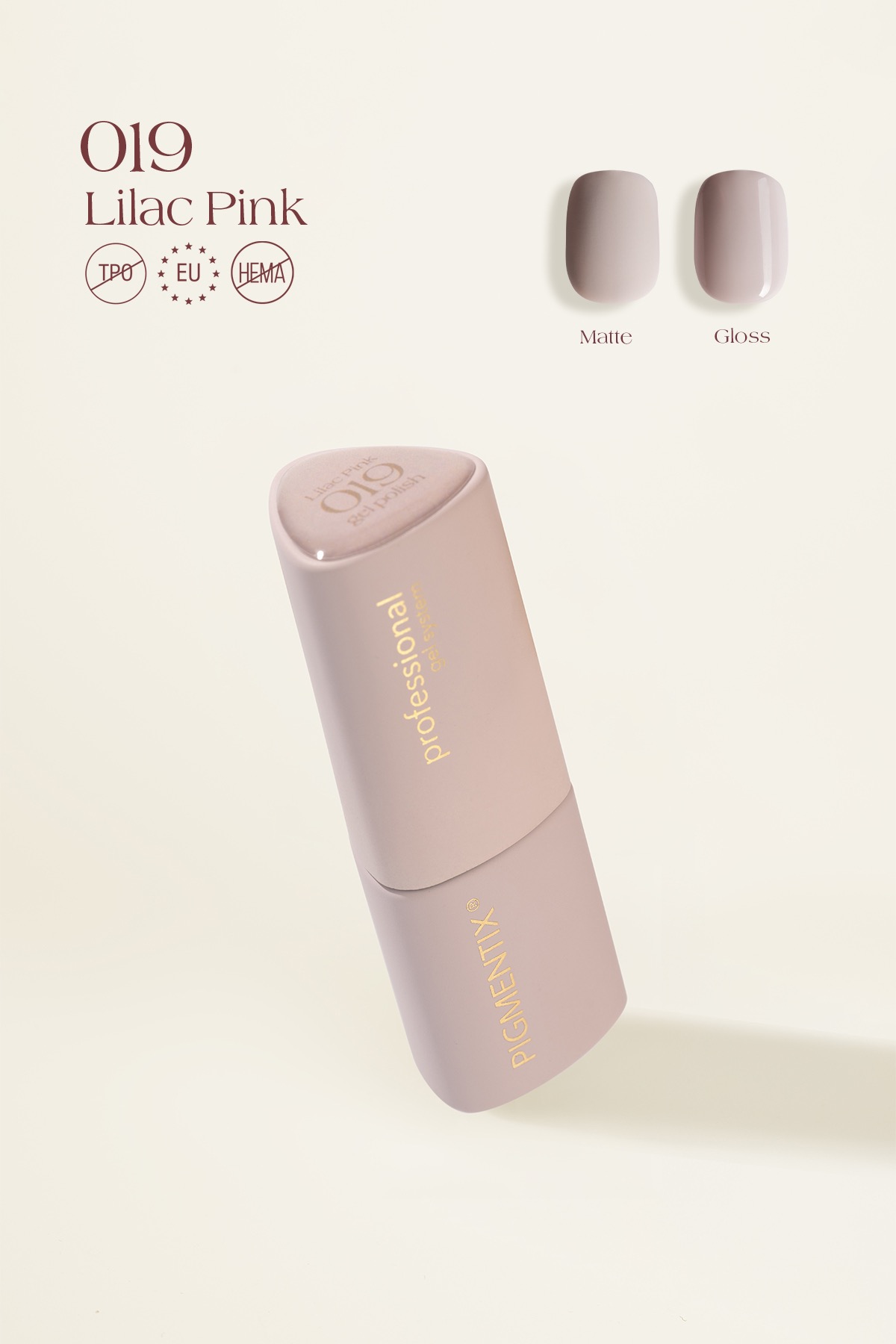 pigmentix® gel polish - lilac pink 019