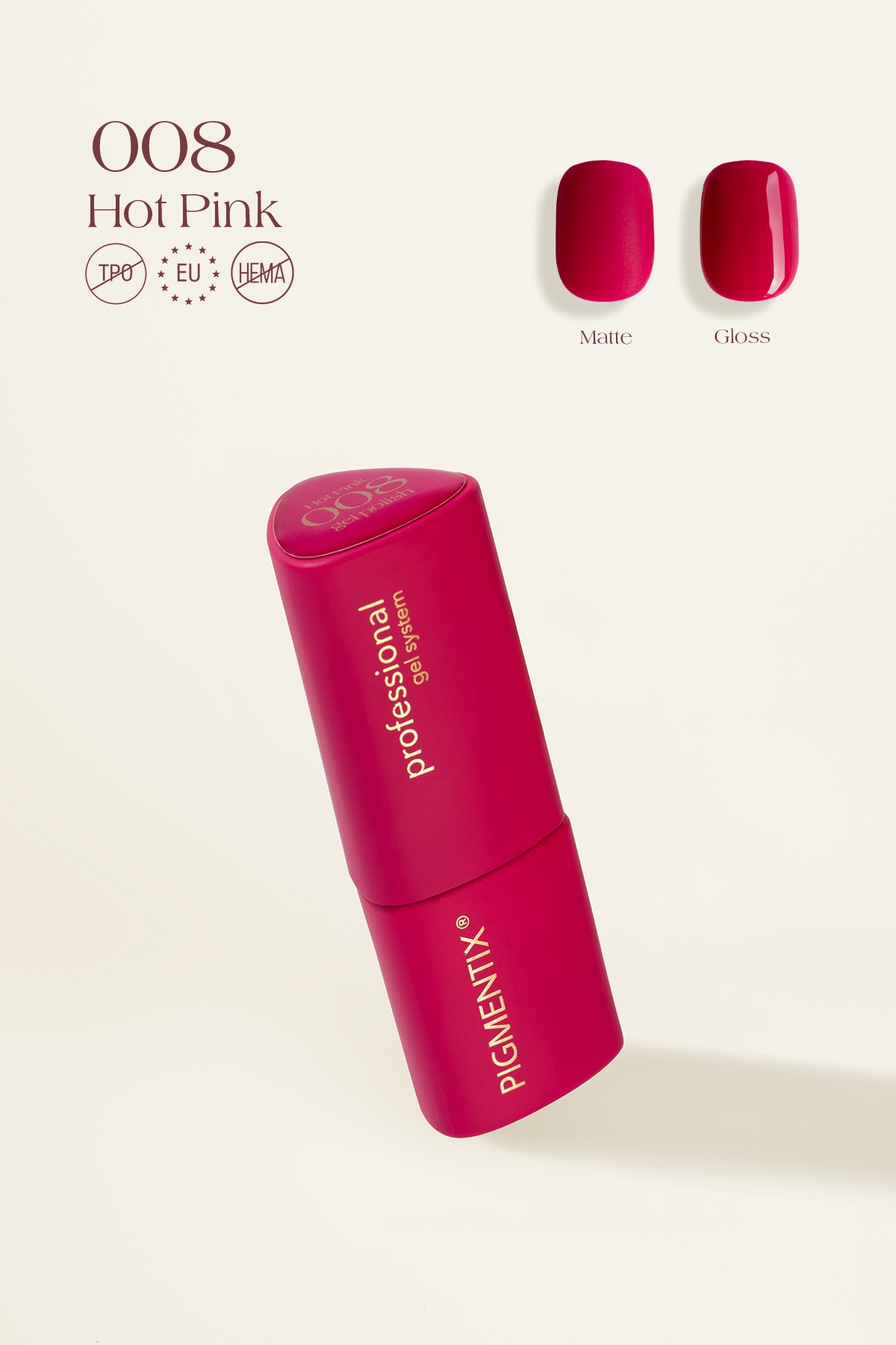 pigmentix® gel polish - hot pink 008
