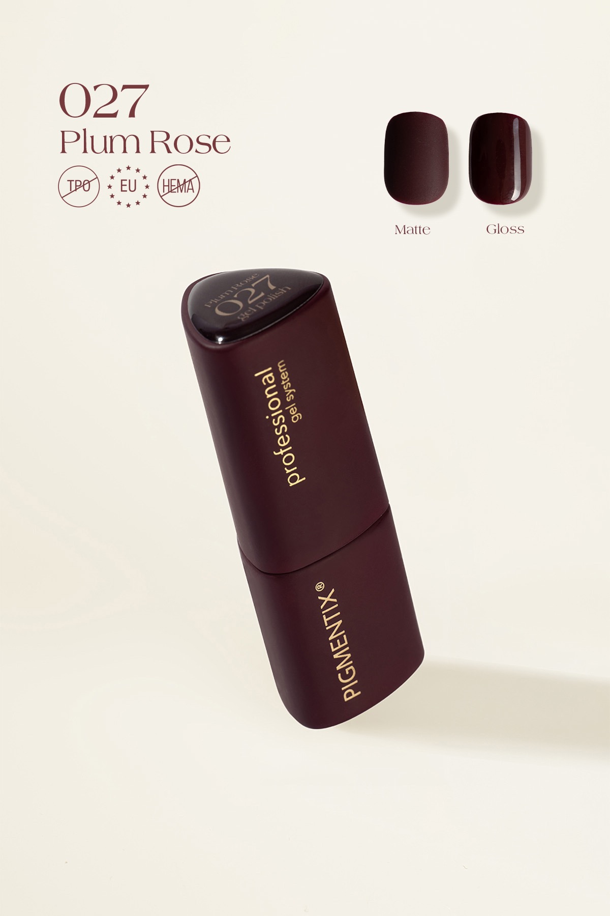pigmentix® gel polish - plum rose 027