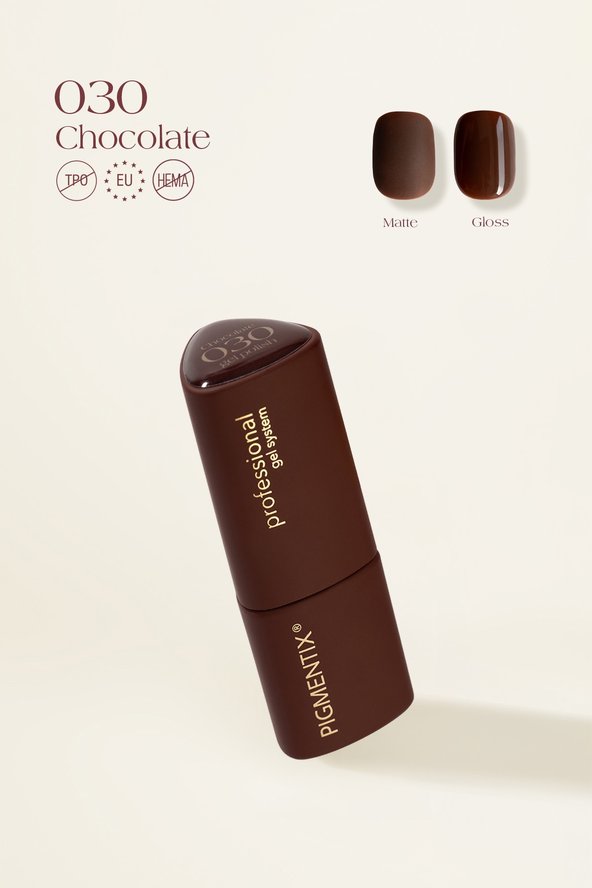pigmentix® gel polish - chocolate 030