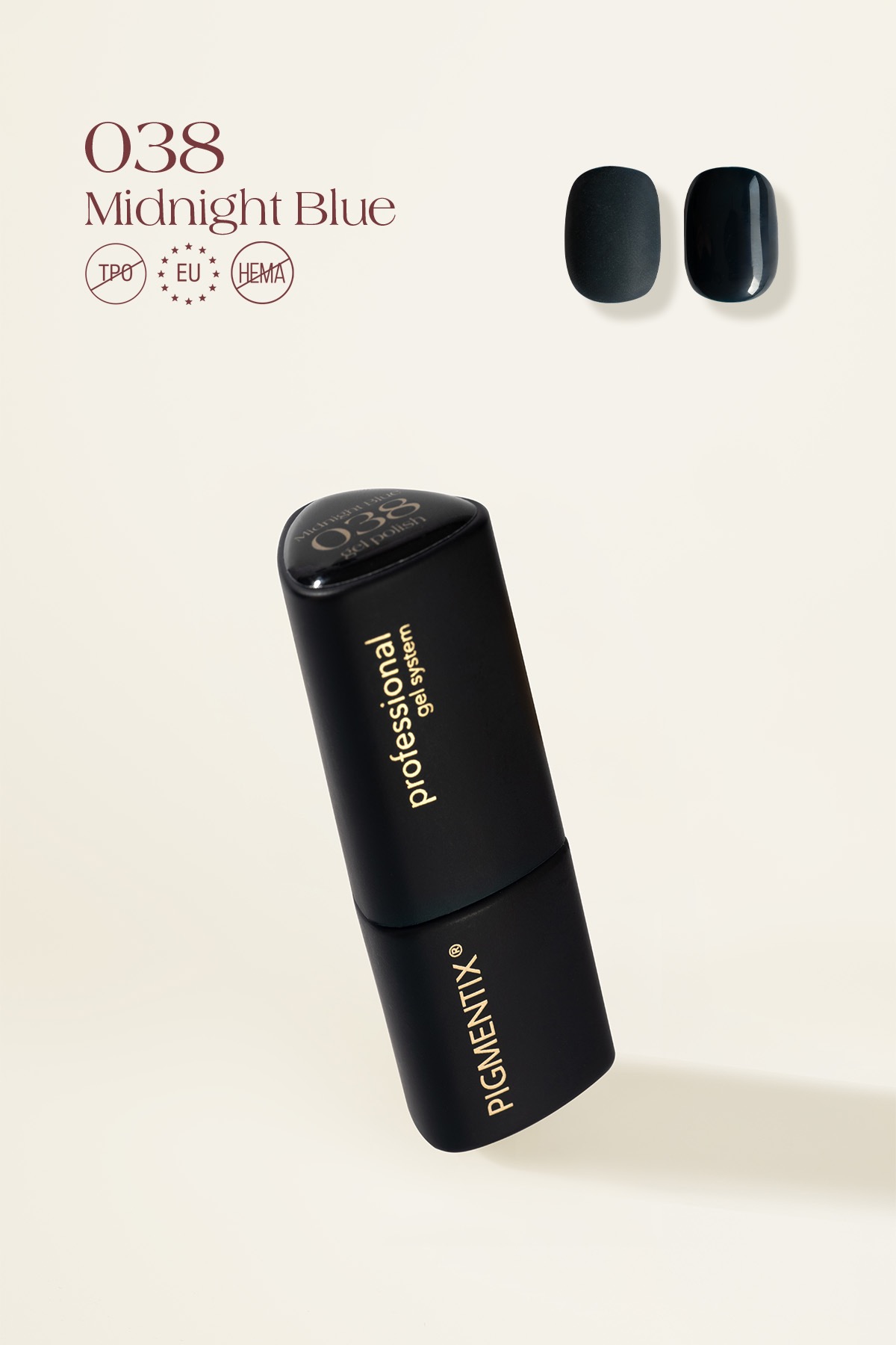 pigmentix® gel polish - midnight blue 038
