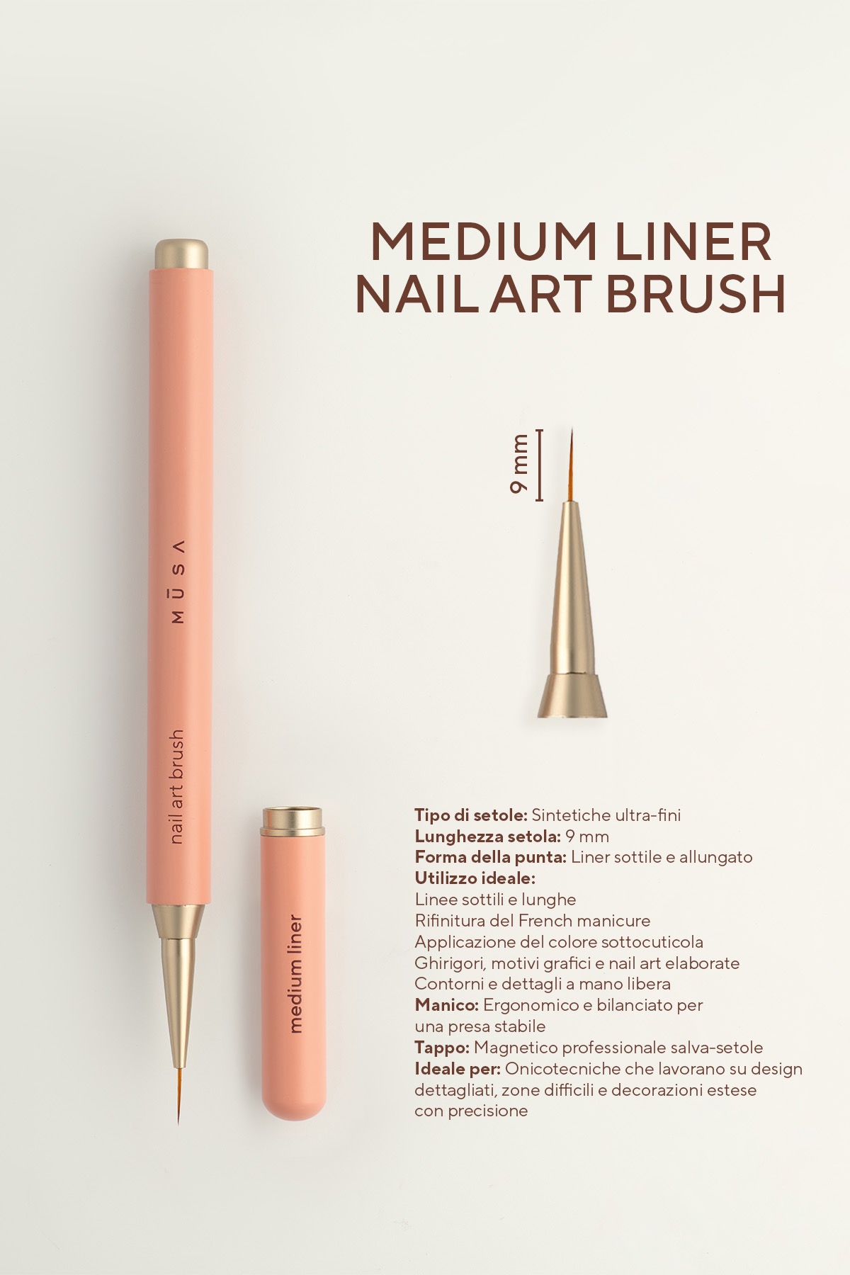 MEDIUM liner nail art brush - immagine 2