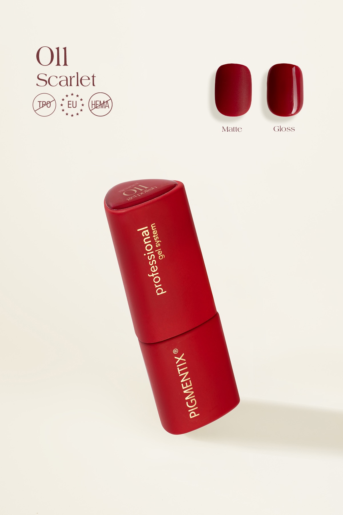 pigmentix® gel polish - scarlet 011
