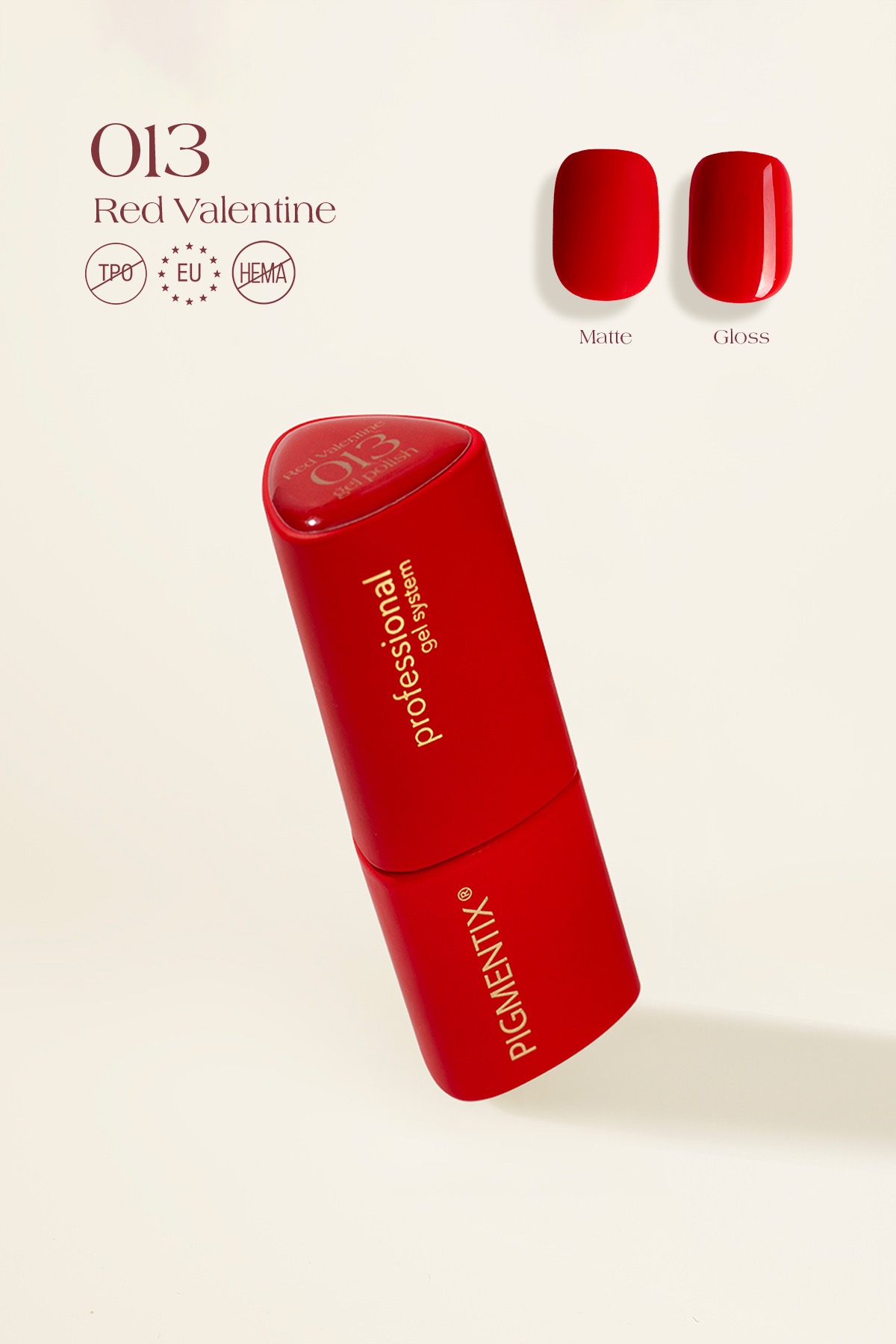 pigmentix® gel polish - red valentine 013